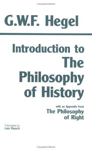 Cover of Introduction to The Philosophy of History